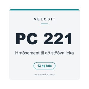 Velosit PC 221, hraðsement til að stöðva leka, 12 kg fata