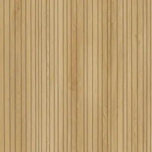 Modee True Wood veggplata – Fluted Beatrice – viðaráferð með rimlum