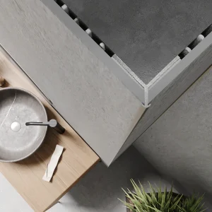Modee Wall Out PRO rúnnaður úthornsprófíll, Titanium
