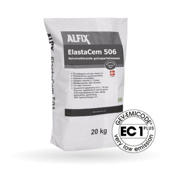 Alfix ElastaCem 506 – sjálfjafnandi flot, 1–10 mm Alfix ElastaCem 506, sjálfjafnandi flot, 1–10 mm