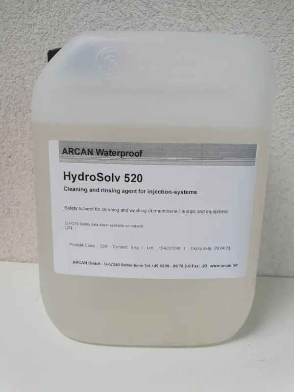 Arcan HydroSolv 520, hreinsiefni fyrir dælur og áhöld