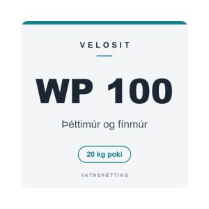 Velosit WP 100 – Þéttimúr og fínmúr Velosit WP 100, þéttimúr og fínmúr, 20 kg poki